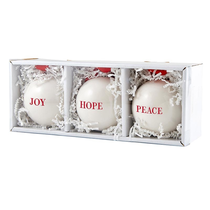 Face To Face Ornament Set - Joy/Peace/Hope