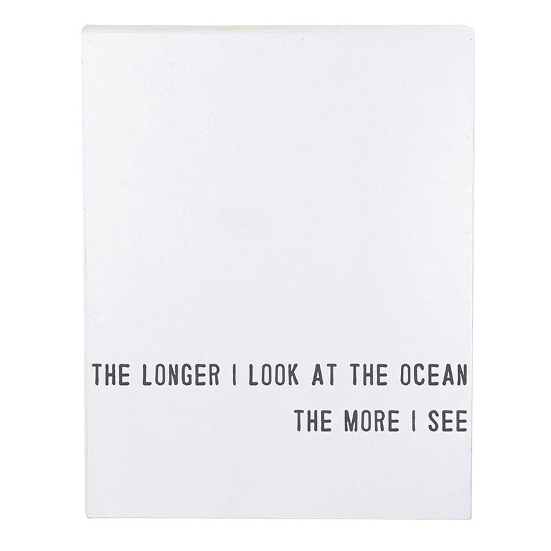 Face To Face Cadet Case Word Board - The Longer I Look At The Ocean