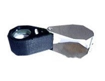 Eye Loupe 20X Triplet (21Mm) Chrome With One Light And Rubber Grip