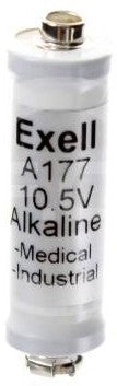 Exell Batteries A177 10.5 Volt 100Mah Alkaline Battery With Mini 9V Snaps