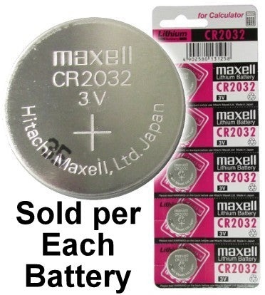 Maxell 3 Volt Lithium Coin Battery On Tear Strip