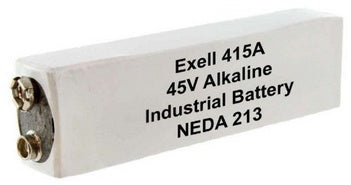 Exell Batteries 415A (Neda 213, 30F20, Blr102) 45V Alkaline Battery