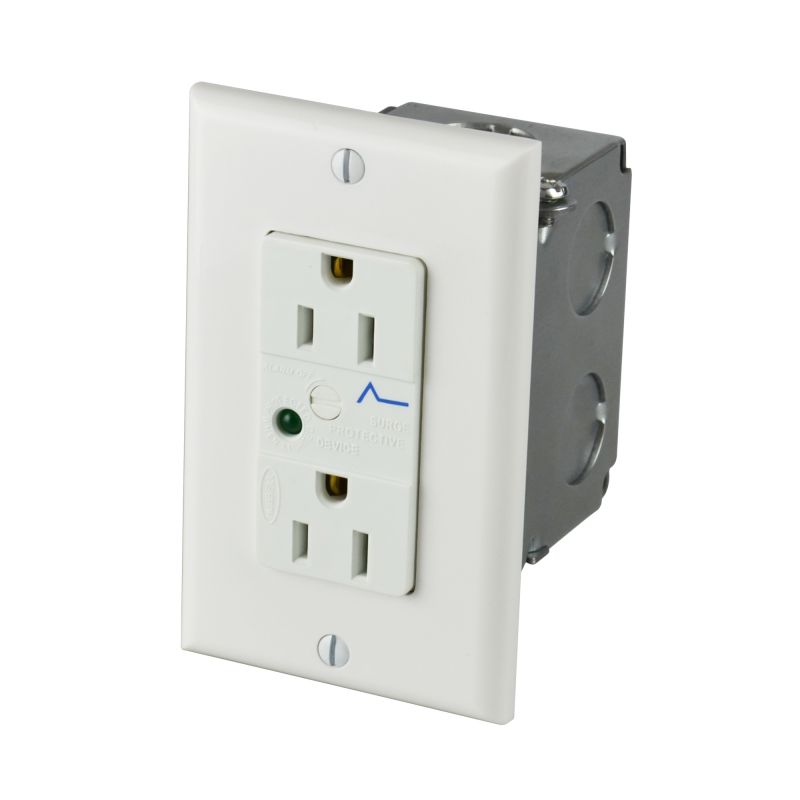 Ac Power Duplex Surge Module, 15A/125v