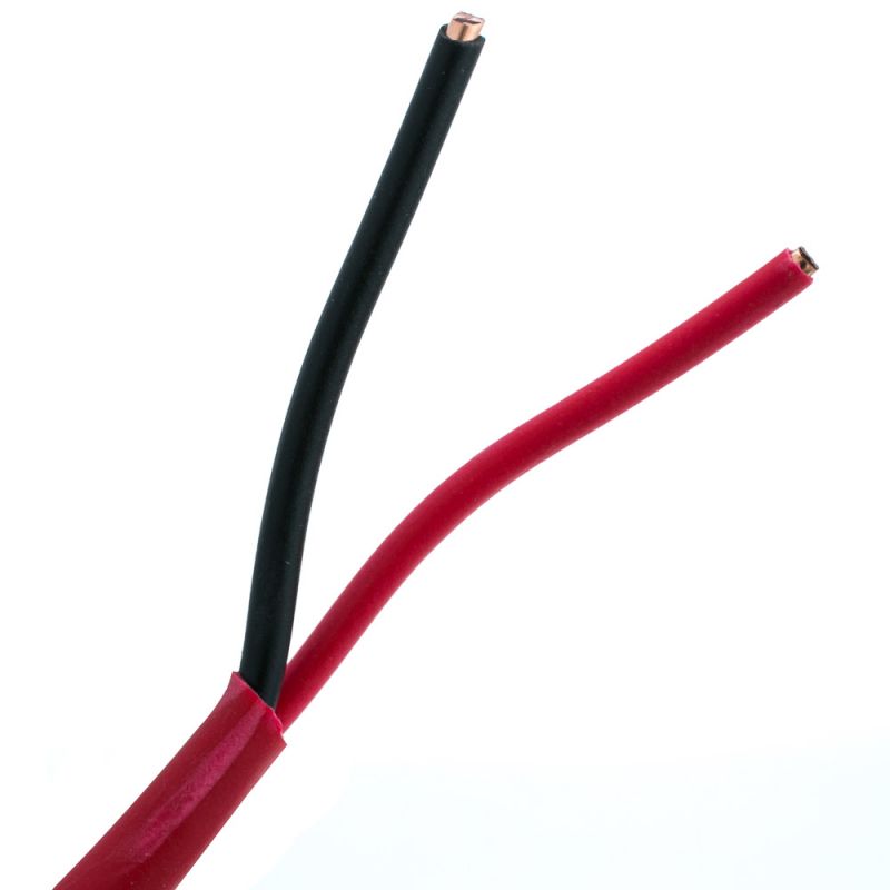 500Ft Red Plenum Fire Alarm Cable, 14/2, Solid, Fplp, Spool