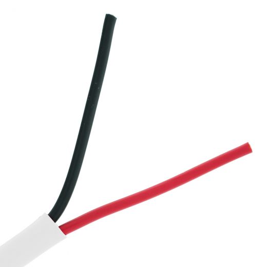 1000Ft Plenum White Security Cable, 18/2 Stranded, CMP Rated