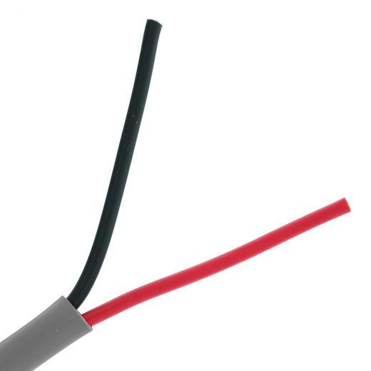 500Ft - 18/2 Stranded Security Cable, Cmr, Gray - Pullbox
