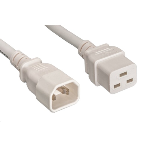 6ft C14 to C19 Power Cord, 14 AWG, 15 Amp