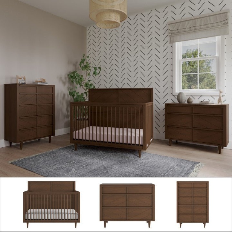 Surrey Hill 3-Piece Nursery Set With Crib, Dresser And Chest