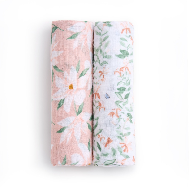 Essentials Cotton Muslin Swaddle Blanket 2 Pack