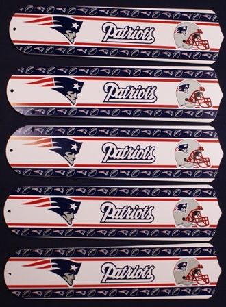 New New England Patriots 52" Ceiling Fan Blades Only