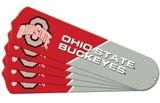 New Ncaa Ohio State Buckeyes 52" Ceiling Fan Blade Set