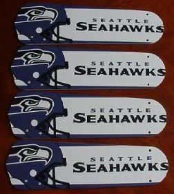 New Nfl Seattle Seahawks 42" Ceiling Fan Blades Only