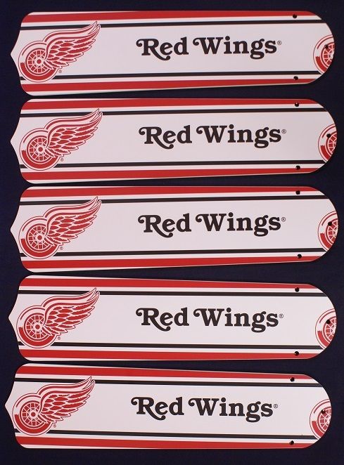 New Nhl Detroit Red Wings Hockey Ceiling Fan 52"