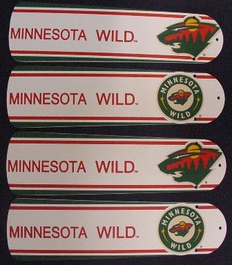 New Nhl Minnesota Wild 42" Ceiling Fan Blades Only