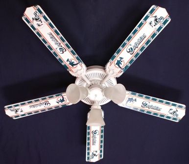 New Nfl Miami Dolphins Football Ceiling Fan 52"
