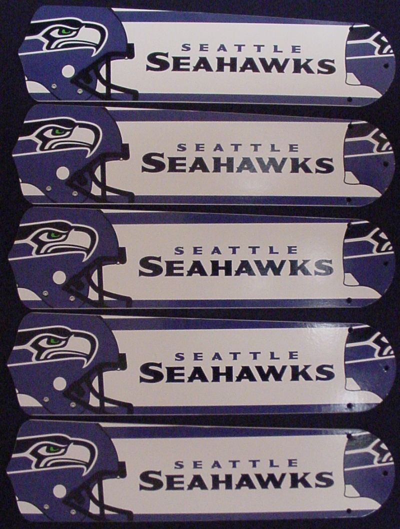 New Nfl Seattle Seahawks 52" Ceiling Fan Blades Only