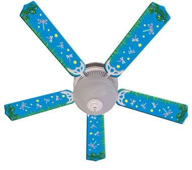 New Kids Dragonflies & Fireflies Ceiling Fan 52"