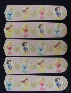 New Princess Princesses 52" Ceiling Fan Blades Only