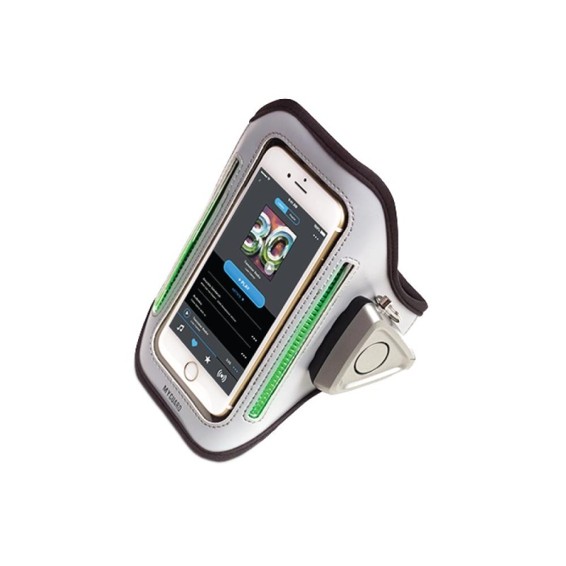 Myguard Sport Led Armband & Safety Alarm W/Phone Holder