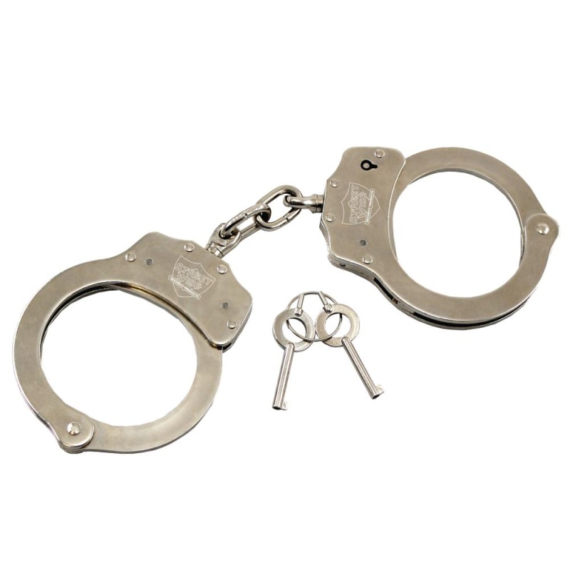 Nickel-Plated Steel Handcuffs