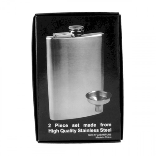 Stainless Steel Flask And Funnel