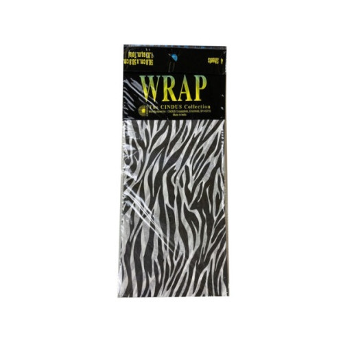 4 Sheet Zebra Print Gift Tissue Wrap 20" X 20"