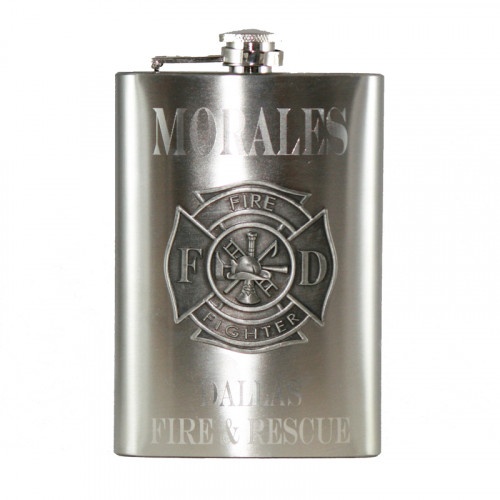 Custom Engraved Firefighter Flask