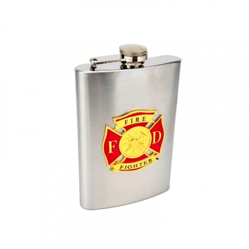 8Oz Firefighter Hip Flask