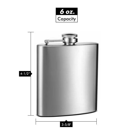 6Oz Custom Print Personalized Flask