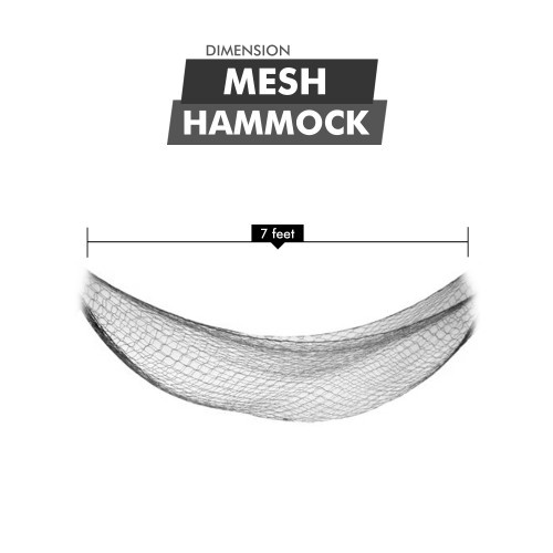 7Ft Nylon Hammock - Portable And Easy To Set Up - Holds Up To 220Lbs