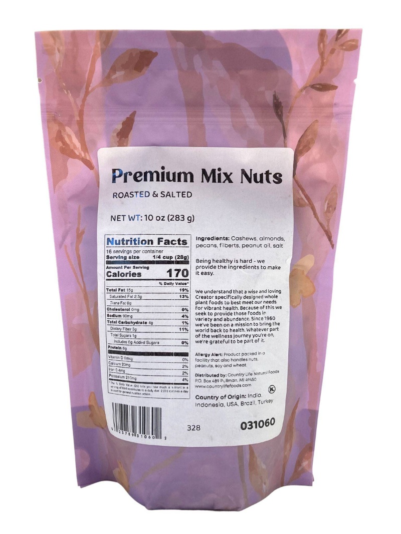 Mixed Nuts, Premium - Roasted & Salted