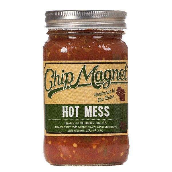 Chip Magnet Salsa, Hot Mess (Hot, Vinegar Free) - 16 Oz