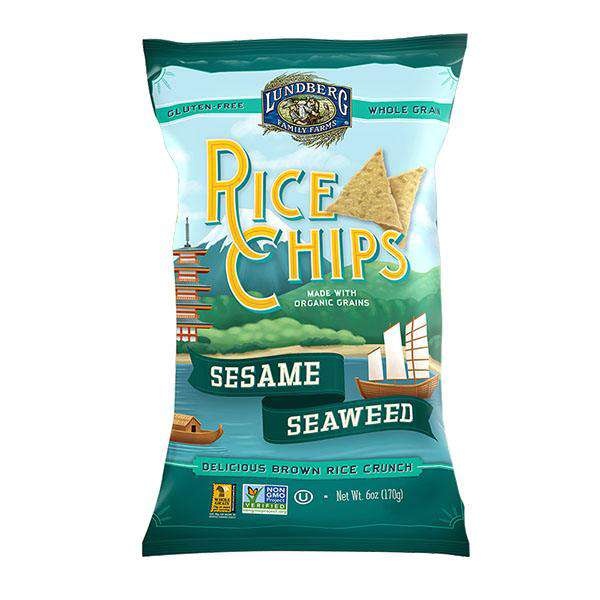 Rice Chips, Sesame Seaweed, Lundberg 6 Oz