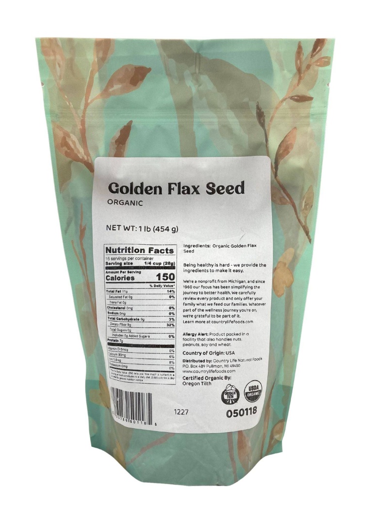 Organic Flax Seeds, Golden