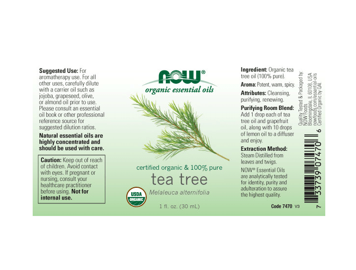 Tea Tree Essential Oil, Organic - 1 Fl Oz