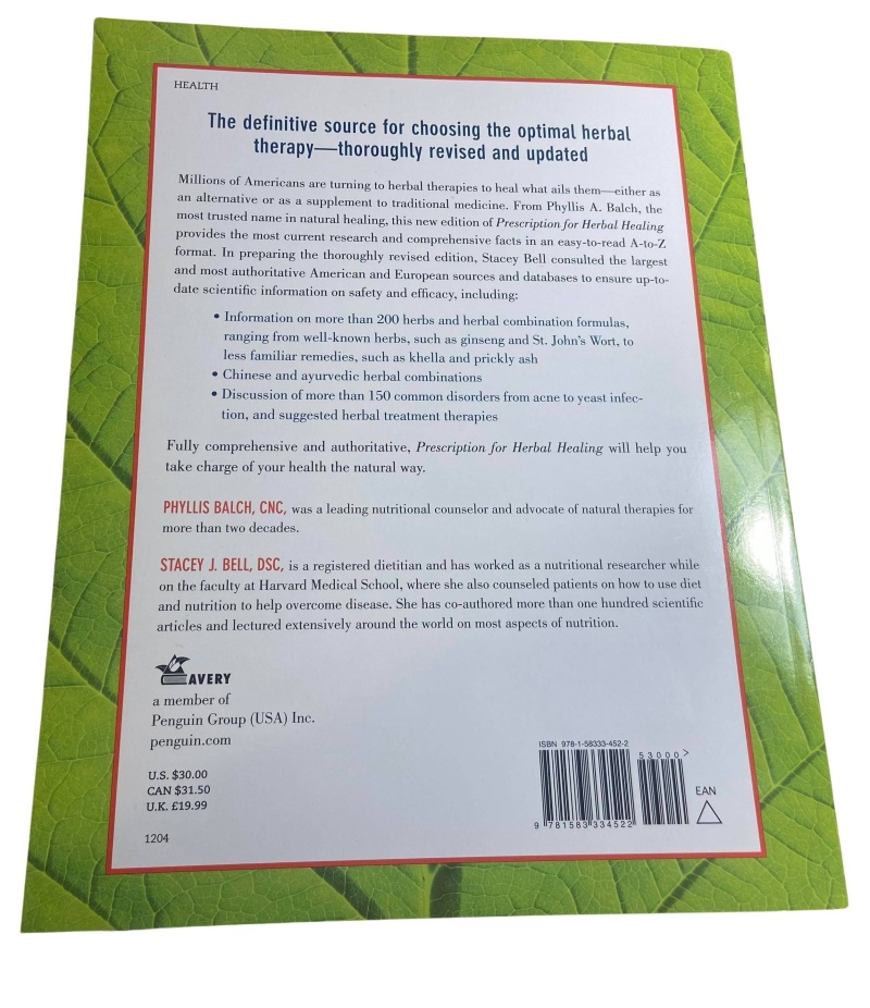 Prescription For Herbal Healing Second Edition 635 Pages