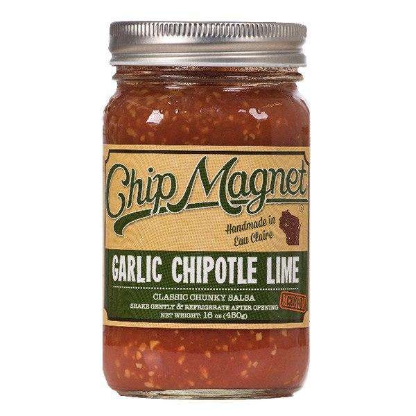 Salsa, Medium, Garlic Chipotle Lime, Vinegar Free, Chip Magnet - 16 Oz