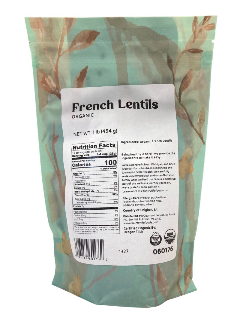 French Lentils, Organic