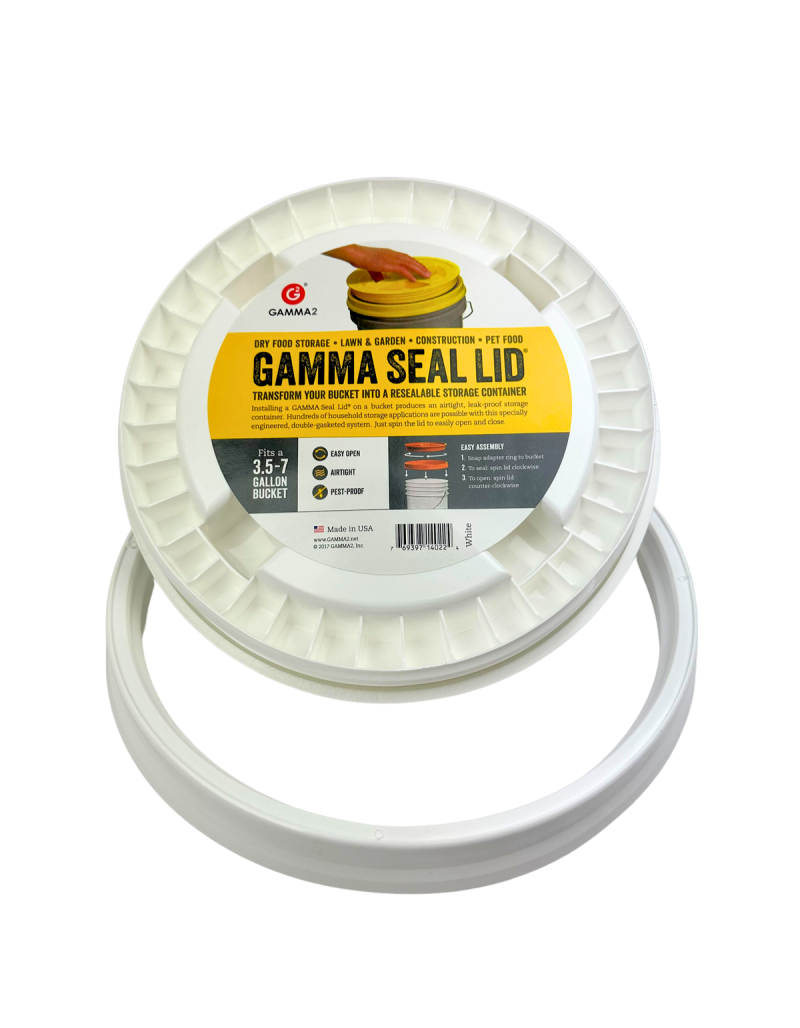 Lid, Gamma Seal, For 5 Gallon Pail, White - 1 Lid