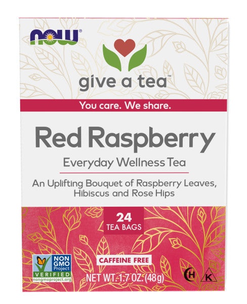 Herbal Teas, Now Red Raspberry Blend 24 Tea Bags