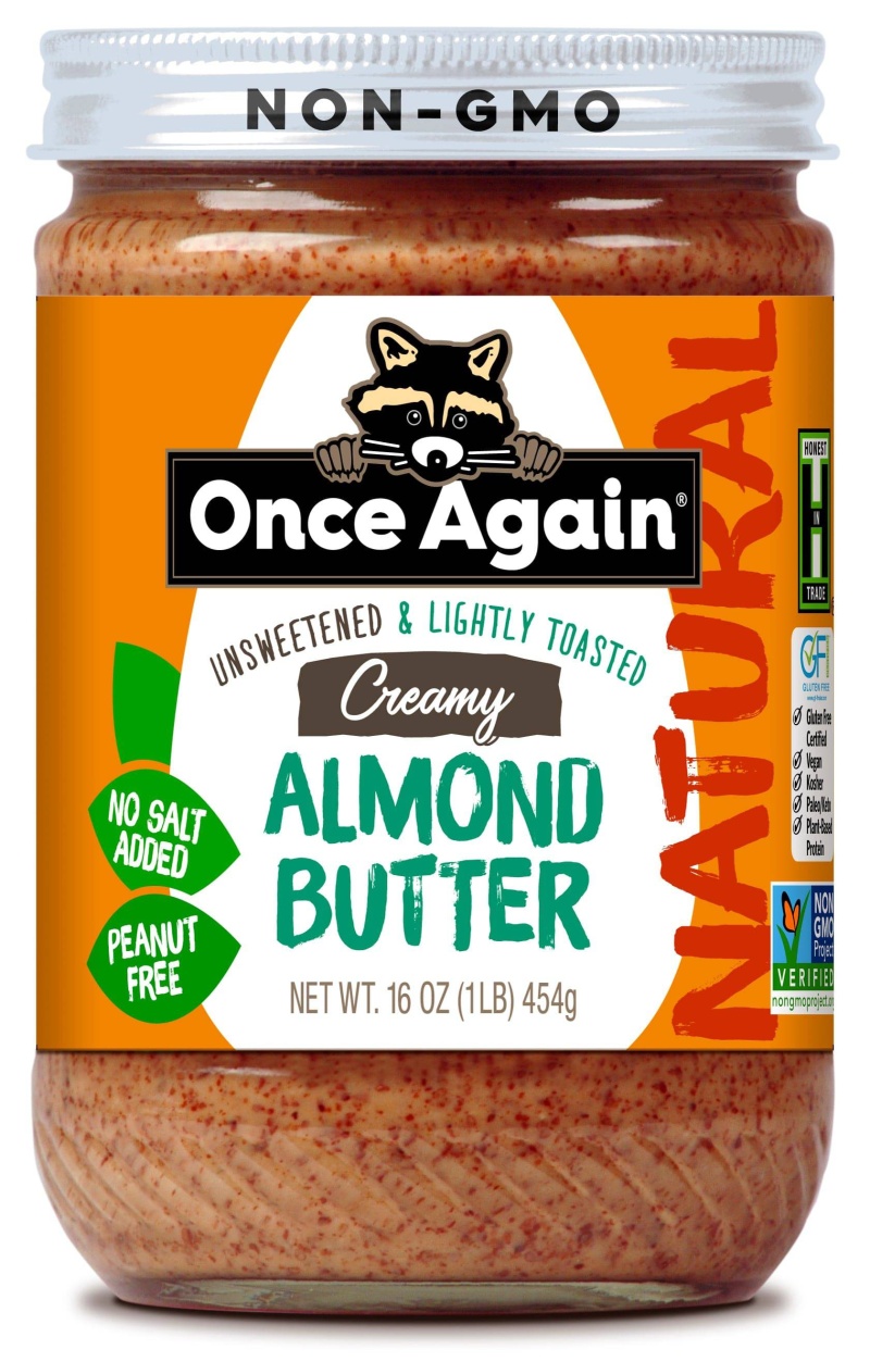 Almond Butter, Creamy, Lightly Toasted, No Salt - 16 Oz
