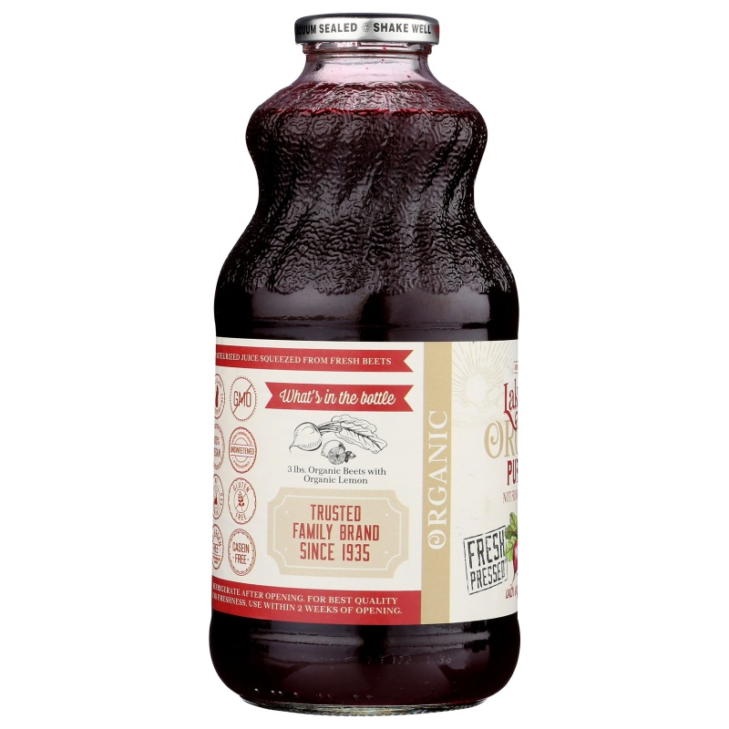 Organic Beet Juice, Pure (Lakewood Organic Juice) - 32 Oz
