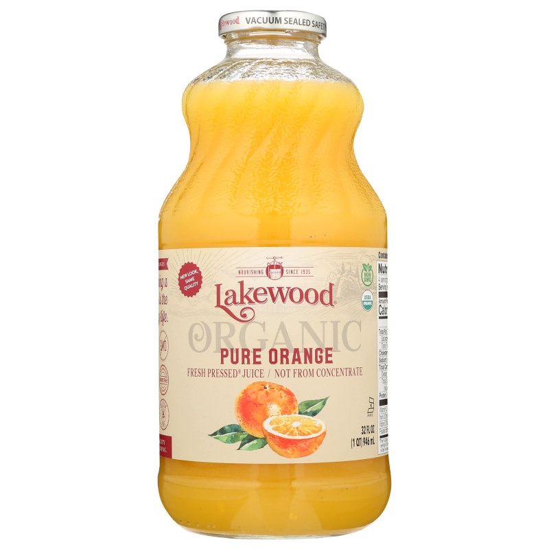 Organic Orange Juice (Lakewood Organic Juice) - 32 Oz