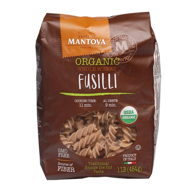 Fusilli, Whole Wheat, Organic - 1 Lb
