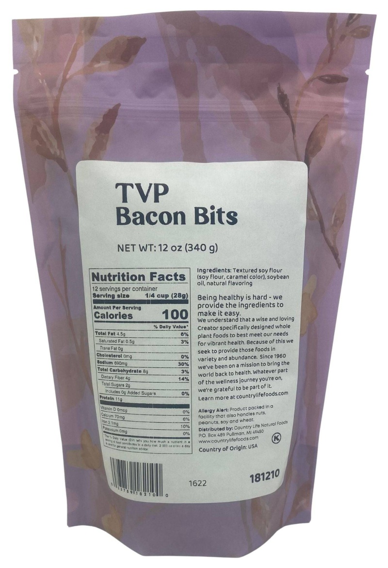 Tvp, Bacon Bits - 12 Oz