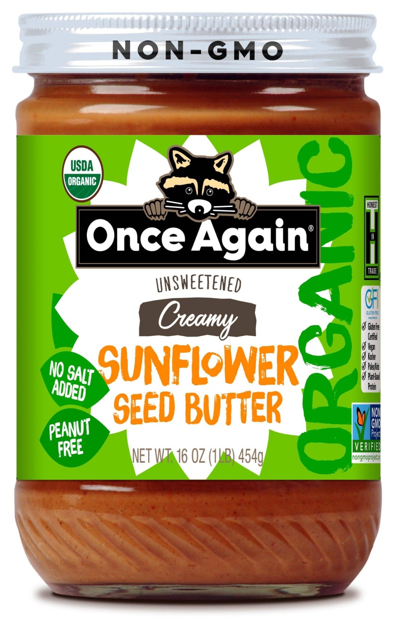 Sunflower Butter, Organic, No Salt - 16 Oz