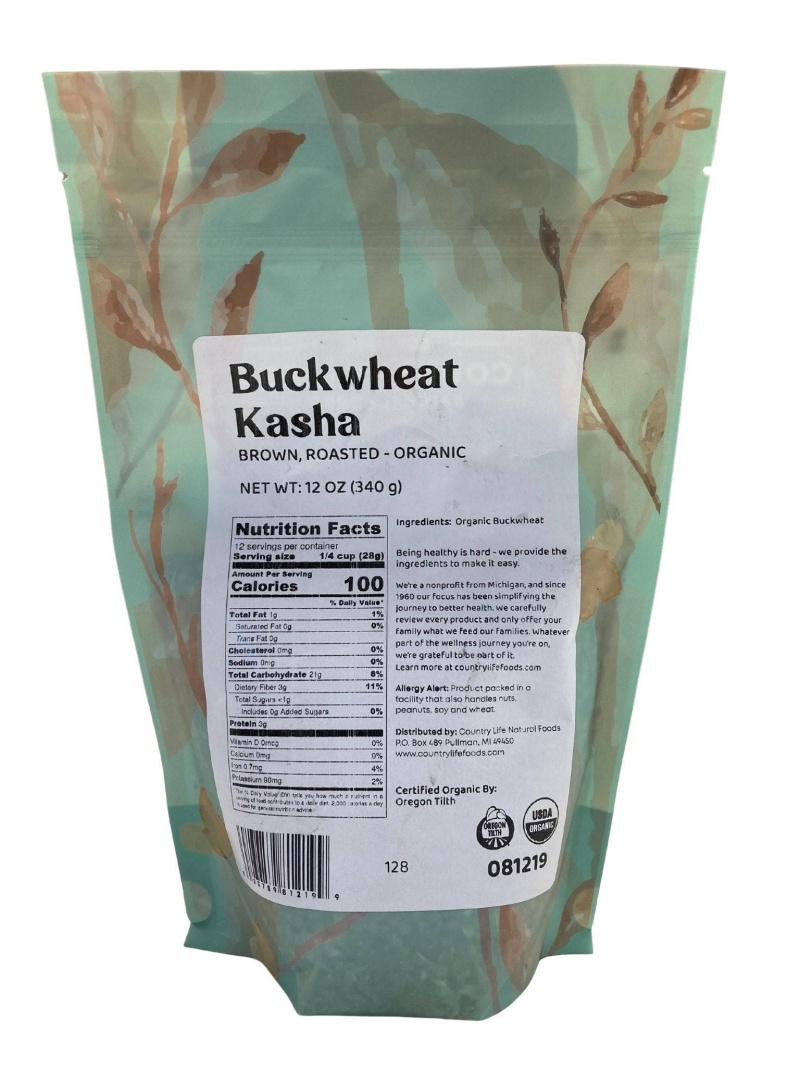 Organic Buckwheat, Brown Roasted (Kasha)