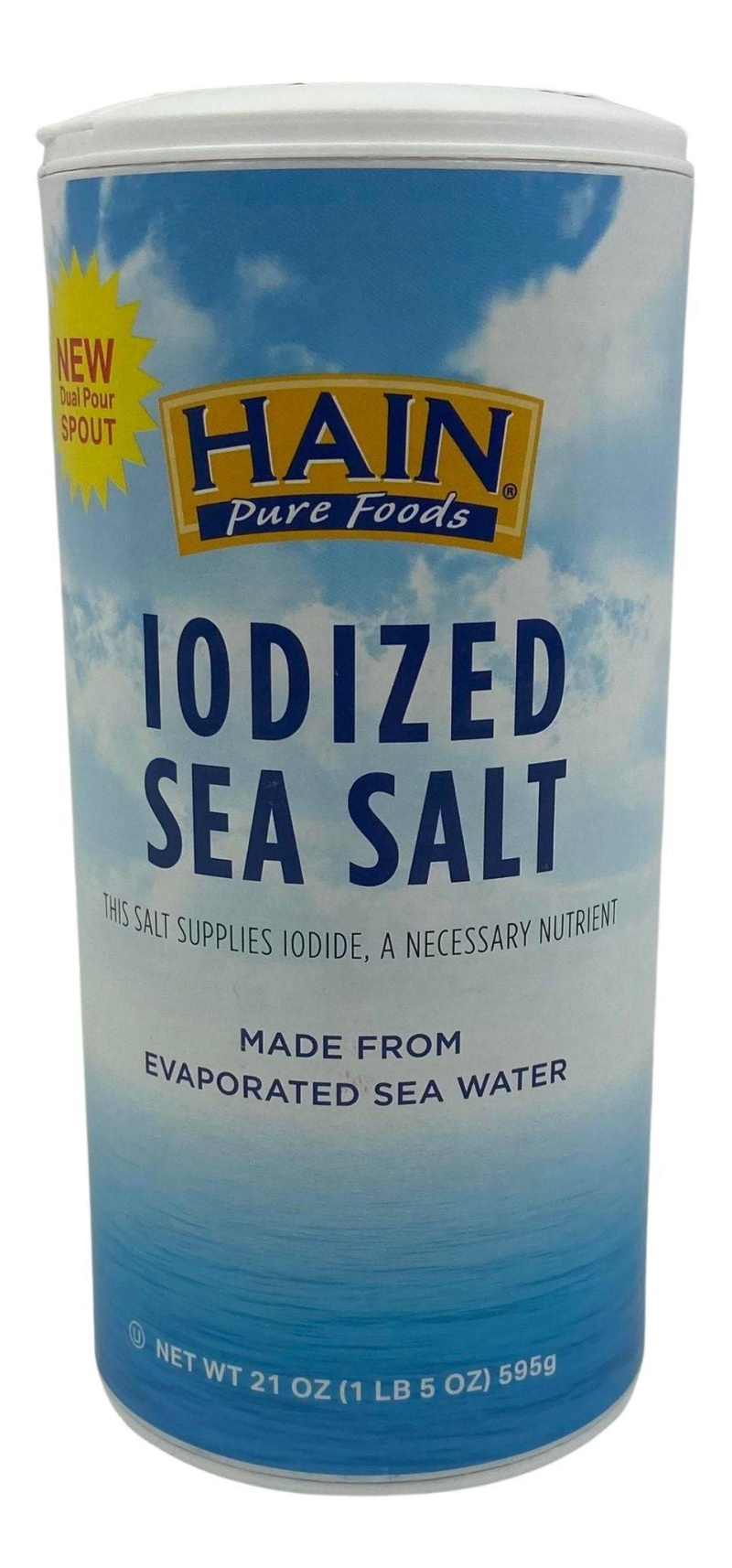 Hain Iodized Sea Salt 21Oz