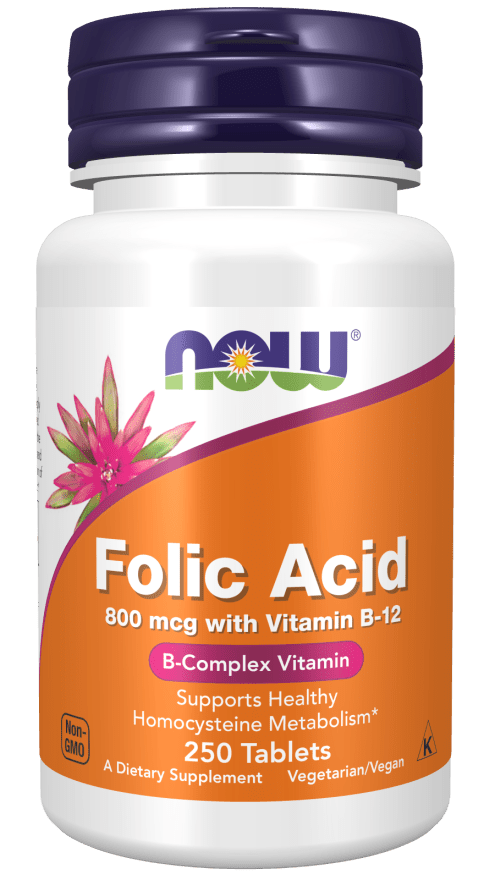 Folic Acid With Vitamin B-12 - 250 Tablets