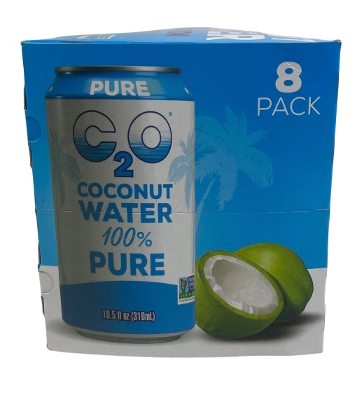 C2o Coconut Water 100% Pure (8 Can Pack) - 10.5 Fl Oz